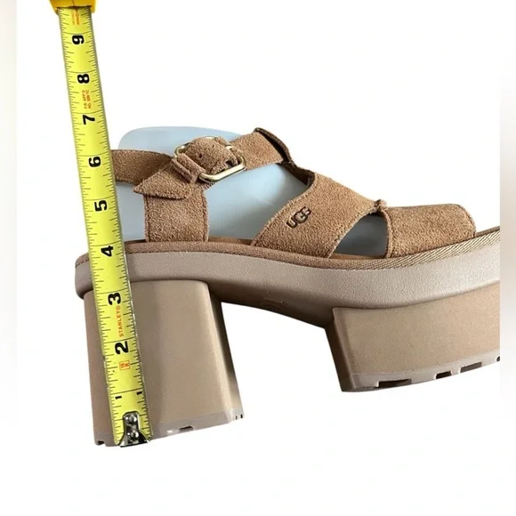 UGG Height Women's Platform T-strap Sandals - Picture 13 of 14